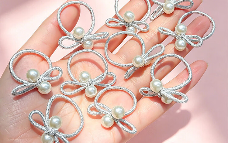 Princess Code Kids Hair Tie Girls High Elasticity Hair Band Baby Rubber Band Hair Rope for High Ponytail and Bun 6