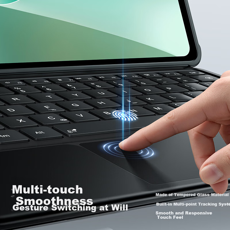 Shanmo Magnetic Detachable Smart Keyboard Case for Huawei MatePad 11.5/11.5s/Air 11.5-inch Tablets 2024/2025/2026 Models with Infinite Adjustment
