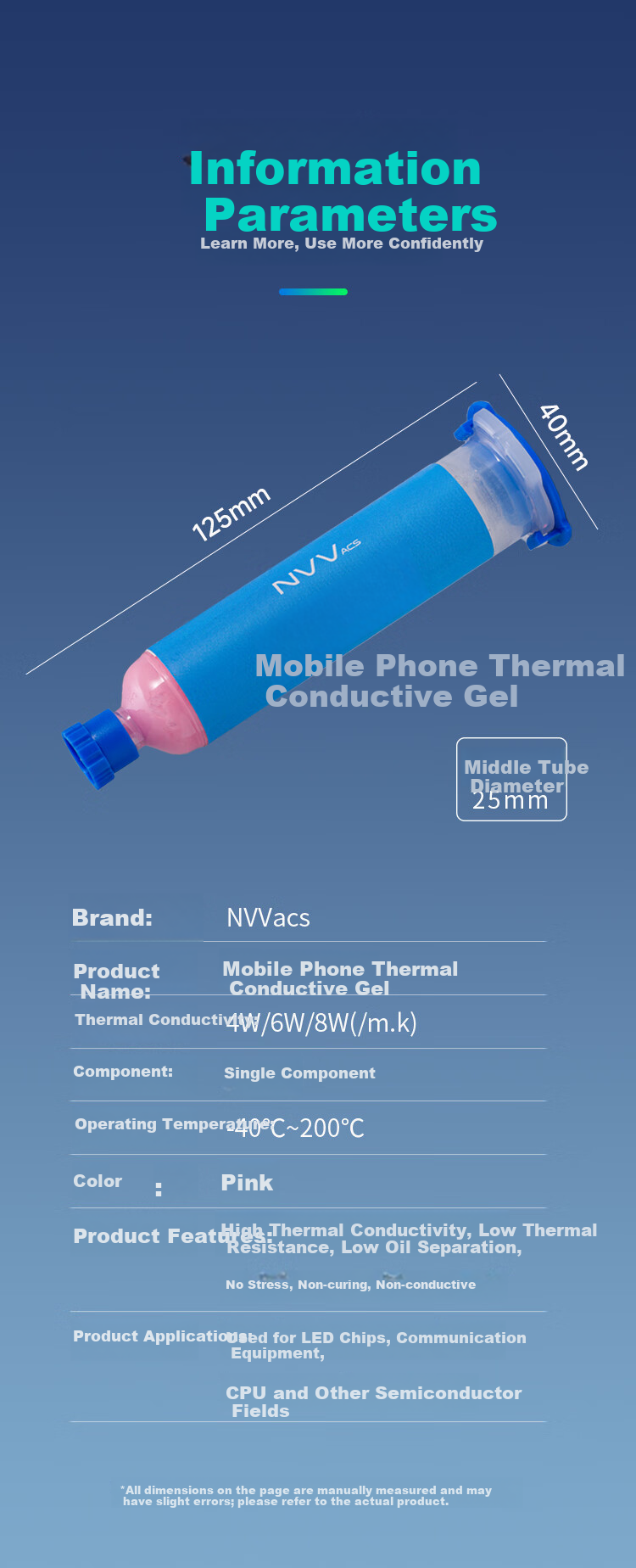 NVV Thermal Conductive Gel CPU Cooling Gel Mobile Phone Repair Chip Graphics Card Laptop VRAM Power Liquid Silicone Thermal Paste NTS-15 25g 15.0W/mK 7