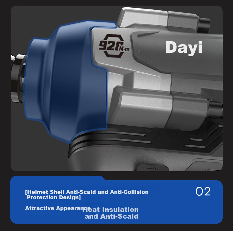 Dayi Electric Wrench High Torque 928N Industrial Grade 20V Lithium Battery Brushless Impact Wrench A7Pro928 Bare Tool 16