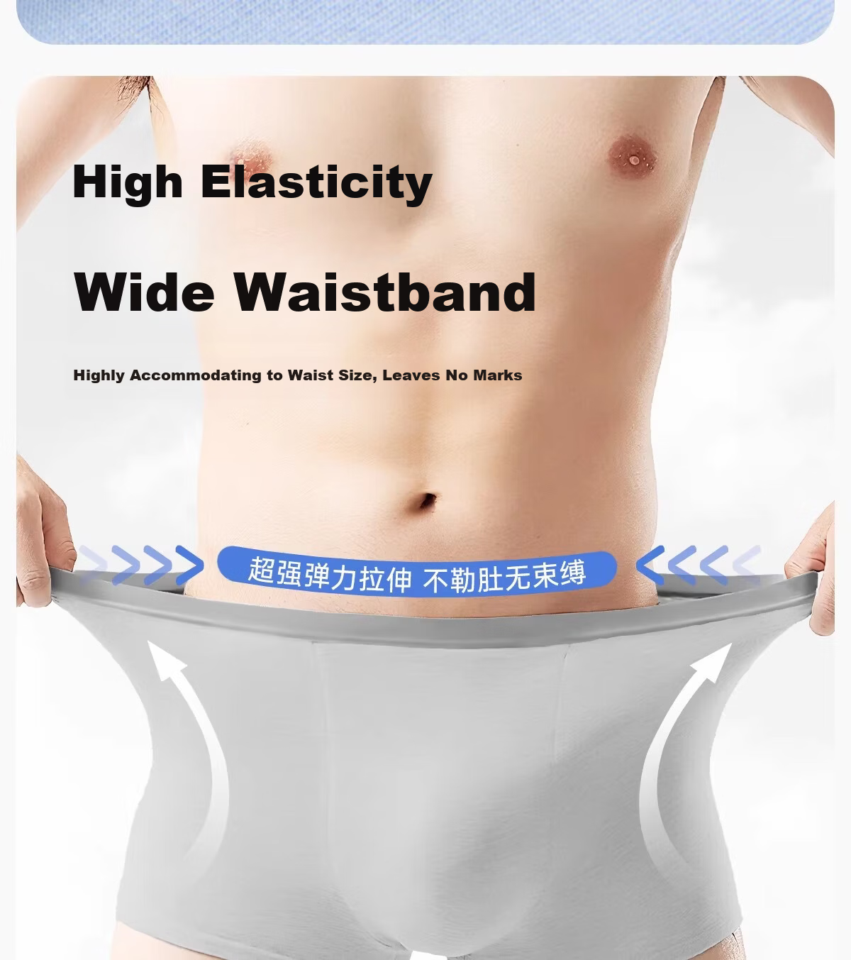 Deanqi Medical Disposable Cotton Boxer Briefs Sterile Individually Packaged Men's Travel Wash-Free Daily Use L 8