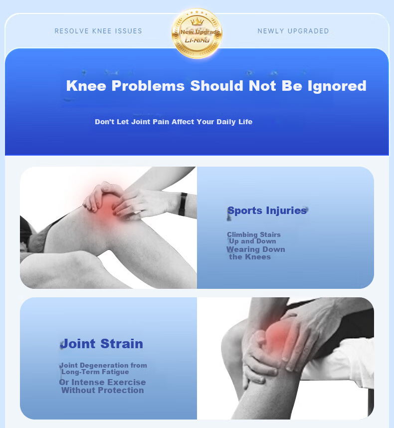 LI-NING Knee Brace Warm Arthritis Synovitis Old Cold Legs Meniscus Injury Unisex Elderly Sports Running Knee Support 5