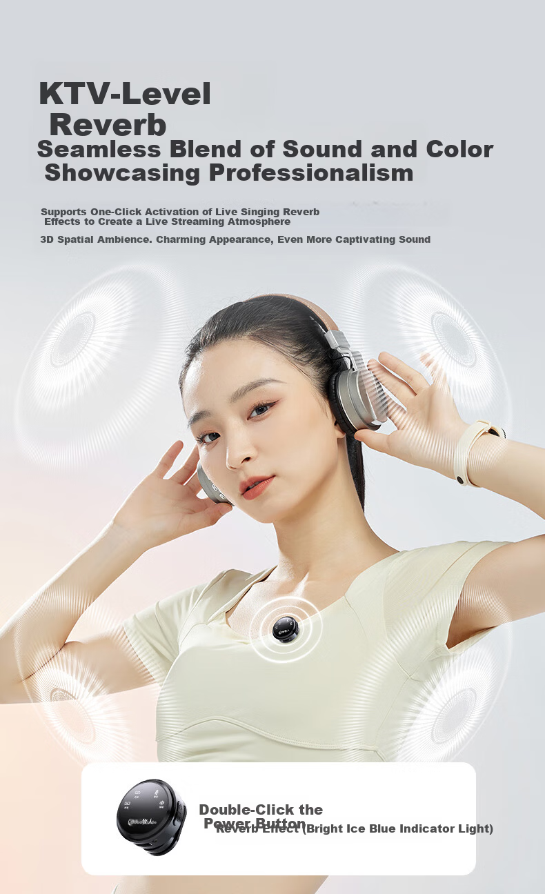 Good Shepherd Wireless Lavalier Microphone Live Streaming Audio Equipment TikTok Host Recording Video Mobile Phone Outdoor Noise-Canceling Professional Button Ear Mic Computer Microphone One-to-Two Un 14