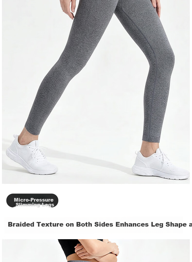 Free Style High-Waist Butt-Lifting Yoga Pants for Women Peach Hip Sports Leggings Slimming Seamless Butt-Enhancing Running Fitness Training Wear 7