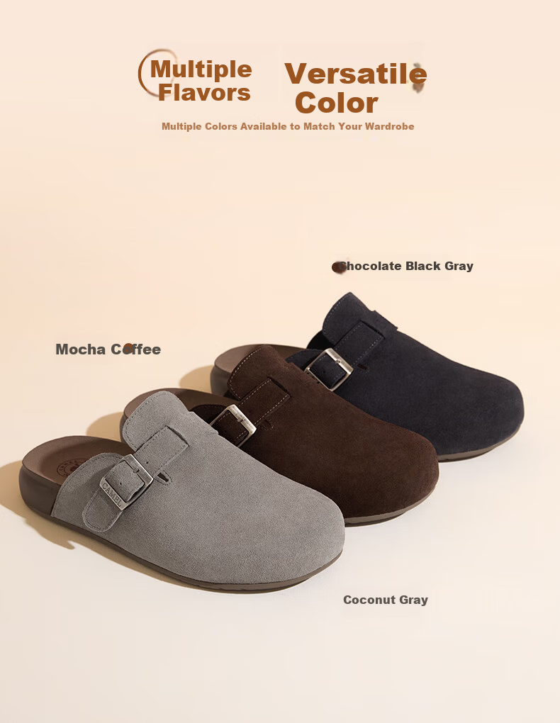 CAMEL Men's Comfortable Suede Lightweight Slip-On Casual Shoes L16S700001 Brown Size 41 3