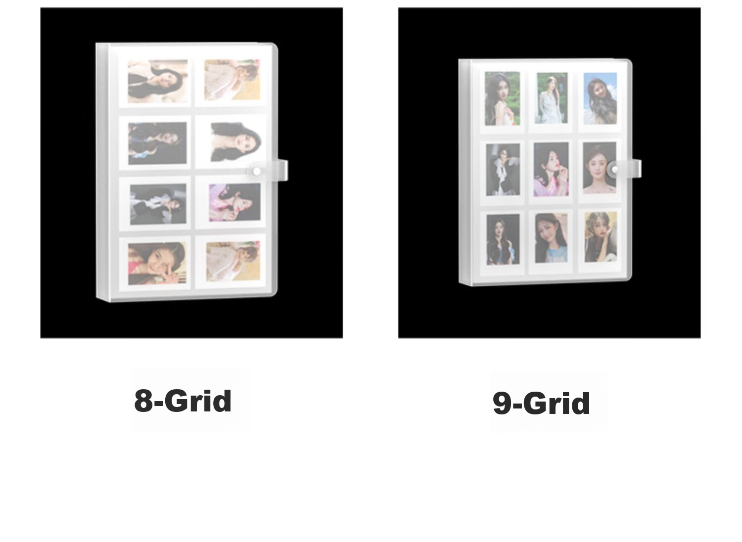 Jucai 3-Inch Small Photo Album Couple Growth Storage Album Scrapbook Postcard Mini Card Polaroid DIY Album Commemorative Book High-Capacity Family Loose-Leaf with Laminating Sleeve 4