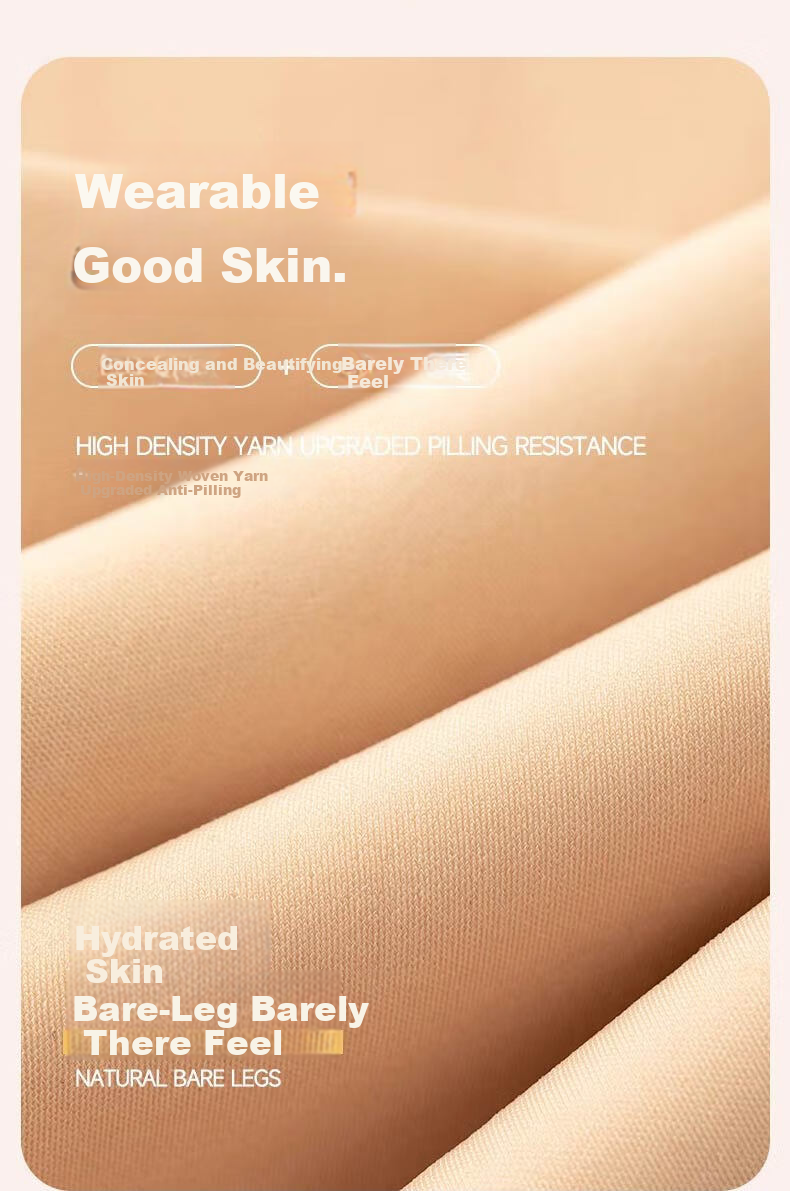 Langsha Women's Thin High-Waist Shaping Anti-Snag Sheer Tights Butt-Lifting Bare-Leg Effect Wire-Free Glossy Pantyhose 4