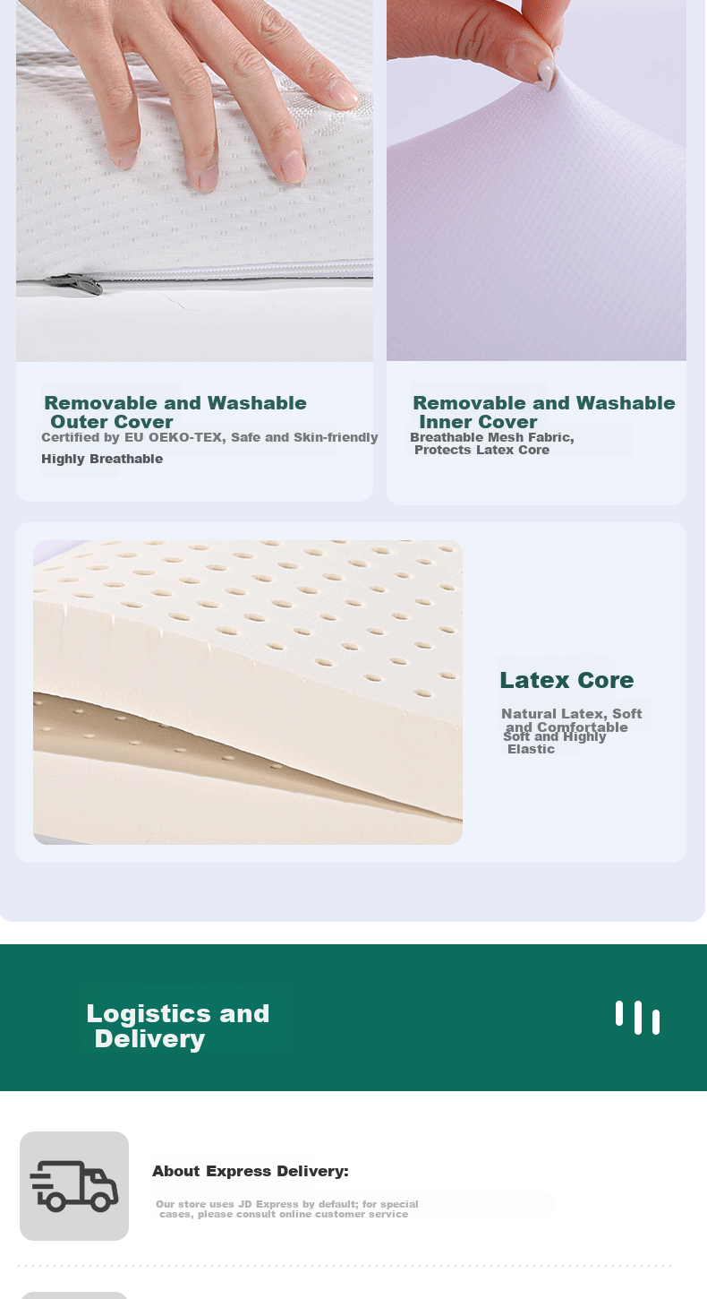 Yikafu Latex Mattress, 1.8x2m Natural Latex, 1.8m for Home Use, Tatami Style, 5cm Thick, Medium Firmness, 1.8*2 Meters 11