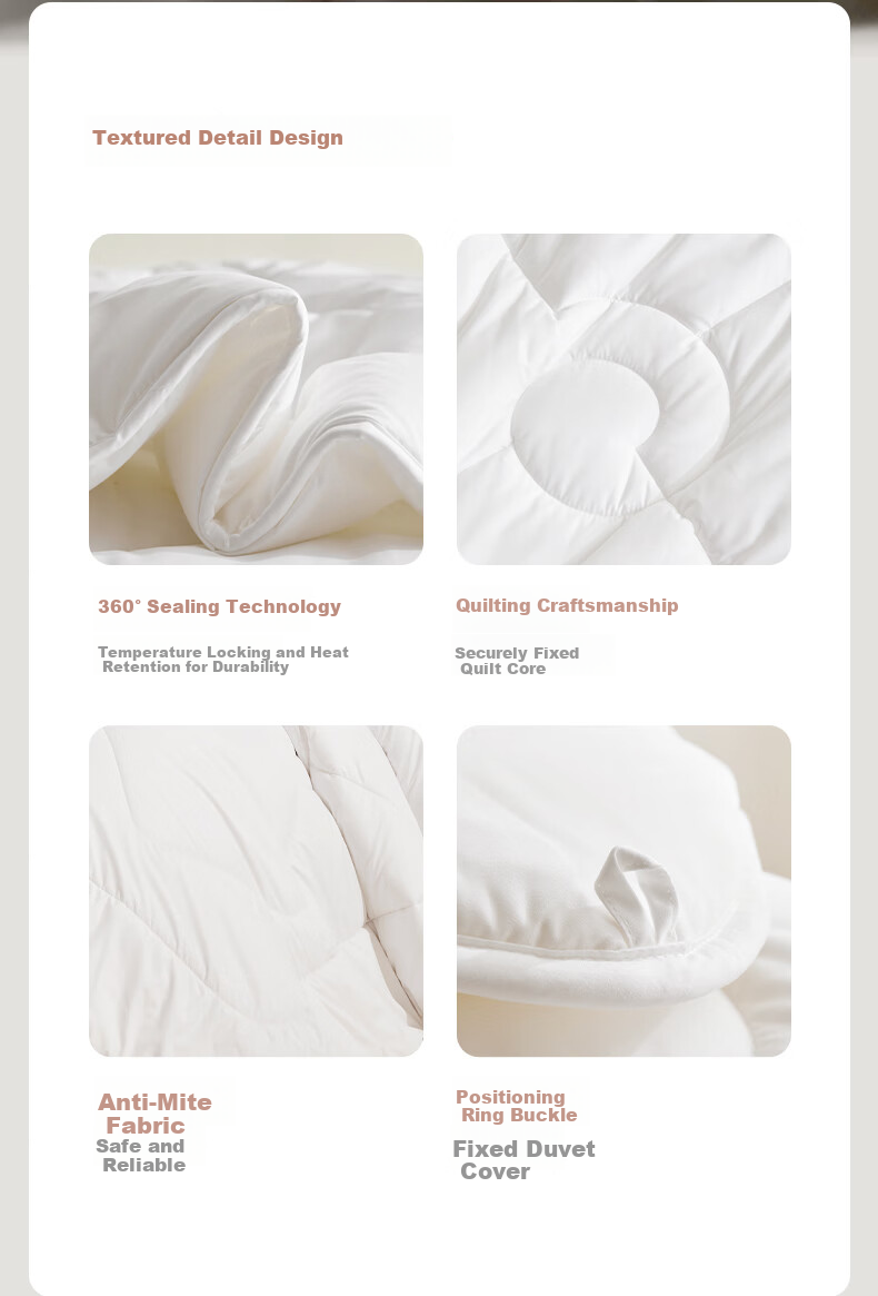 LUOLAI Home Textile Wool Quilt 100% Australian Wool A-Class Antibacterial Warm Four-Season Quilt Core Approx. 5.8 Jin 4