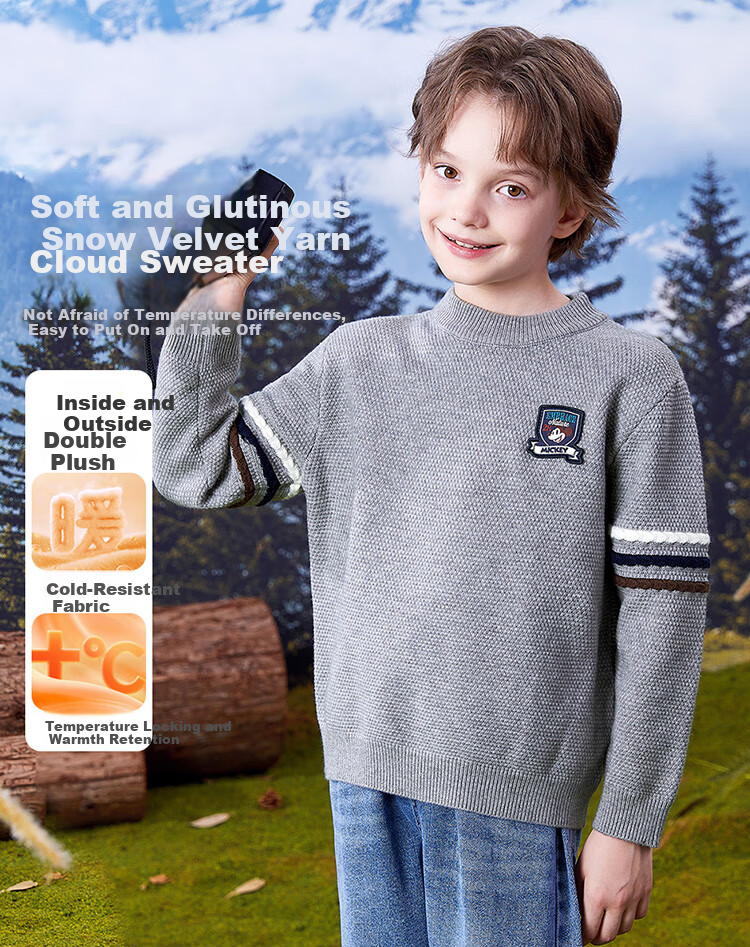 Disney Boys Sweater Kids Autumn Winter Warm Knitwear Baby TD3ES029 Navy Blue 160 1