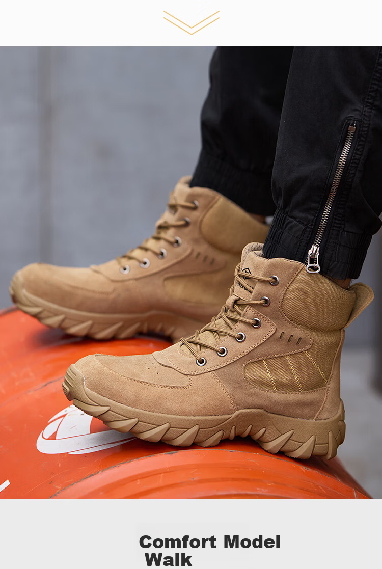 Dinggu Safety Shoes for Men, Steel Toe Anti-Smashing Puncture-Resistant High-Top Work Boots, Lightweight Autumn And Winter Fleece-Lined JD1286ZGM40 11