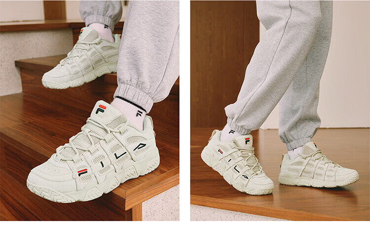 FILA FUSION Men's BARRICADE Retro Basketball Sneakers Sports Casual Shoes 25