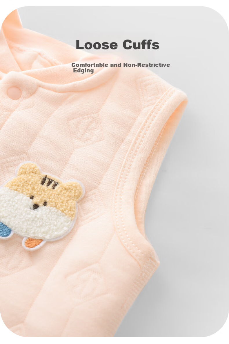 Youqi Baby Vest Spring Autumn Winter Outerwear Warm Cotton Children's Waistcoat Boys Girls Quilted Newborn Sleeveless Jacket 6