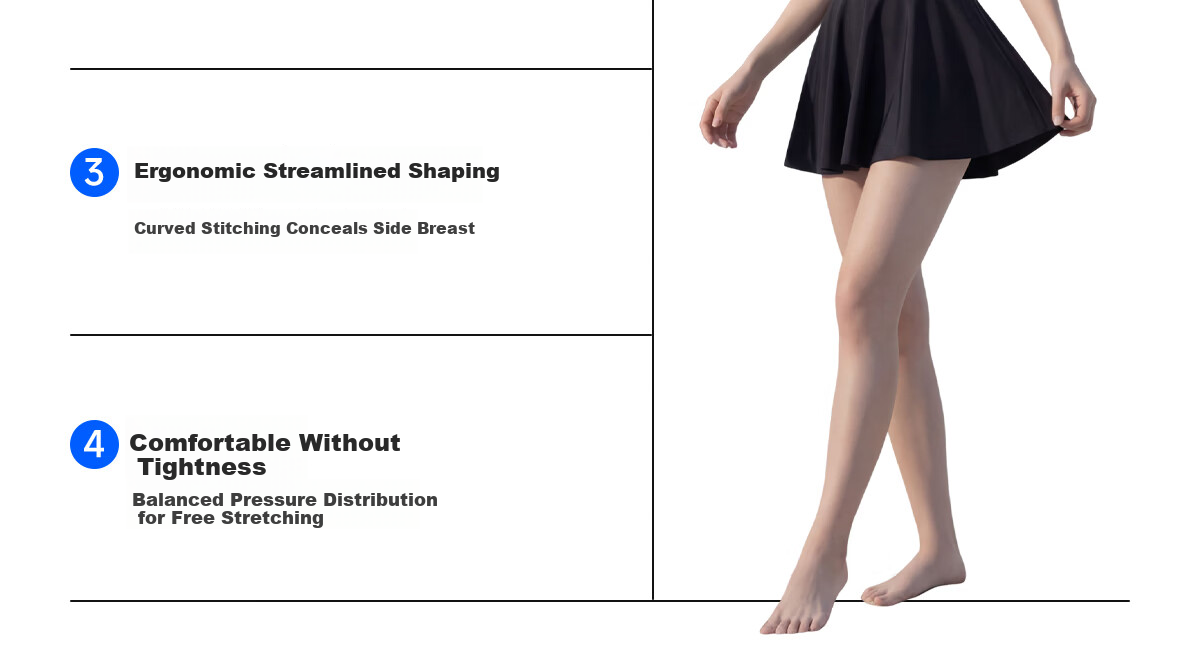 361° Women's One-Piece Swimsuit Dress, Plus Size 26 New Style, Elegant Conservative Large Size Slimming Swimwear [Jingdong Exclusive] 5