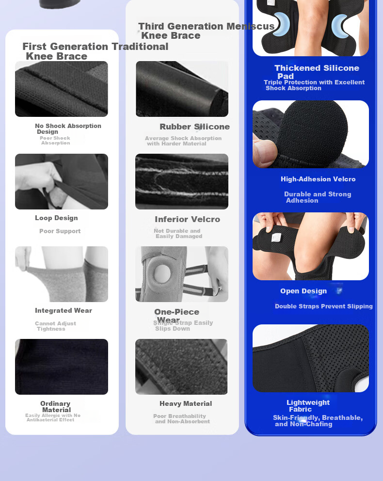 LI-NING Summer Thin Knee Brace Meniscus Injury Sports Protective Joint Knee Support for Men and Women Hiking Basketball Running Walking 5