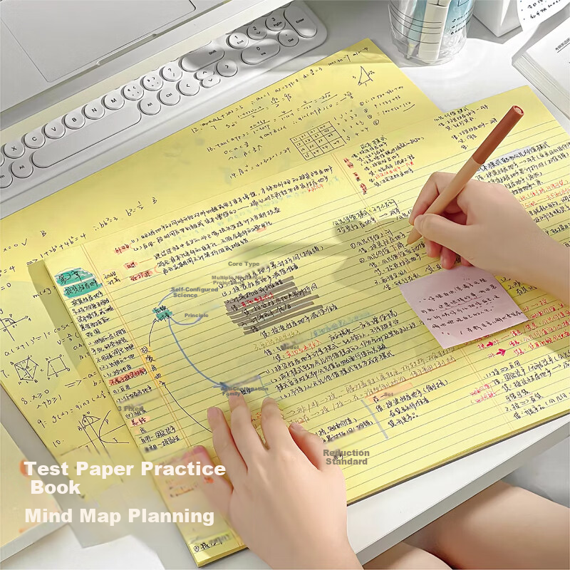 Class 3 Grade 2 Writing Planning Notebook Study Schedule Sheet Elementary Student Draft Paper Blank White Calculation Paper Planning Junior High School Notebook Lined A3