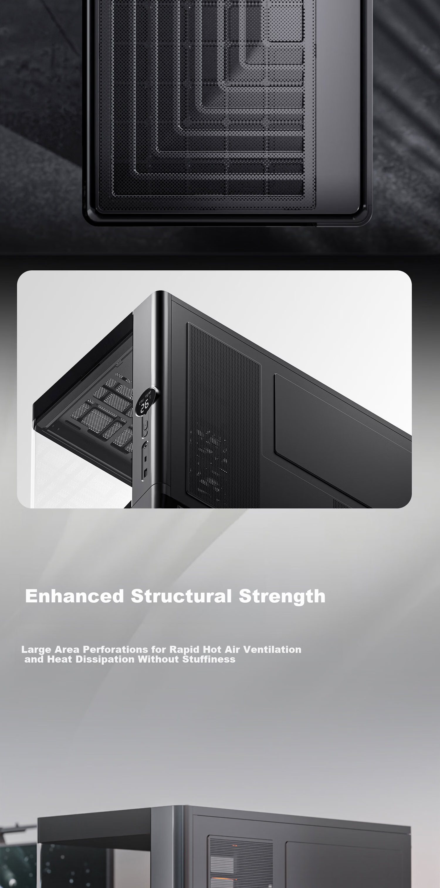 Aigo Xingcanchen Air White Gaming Desktop PC Case Supports 360mm Water Cooling ATX Motherboard Curved Glass 270° Seaview Room 5090 Graphics Card 7
