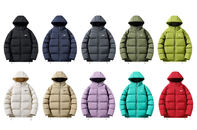 Warrior Hooded Cotton Padded Jacket New Winter Thickened Windproof Warm Casual Cotton Coat 6