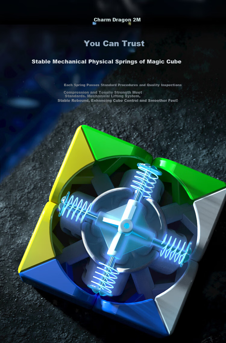 Moyuwenhua Five-Level Magnetic Speed Cube, Smooth Rotation, Competition-Specific, Educational Toy for Early Learning 2