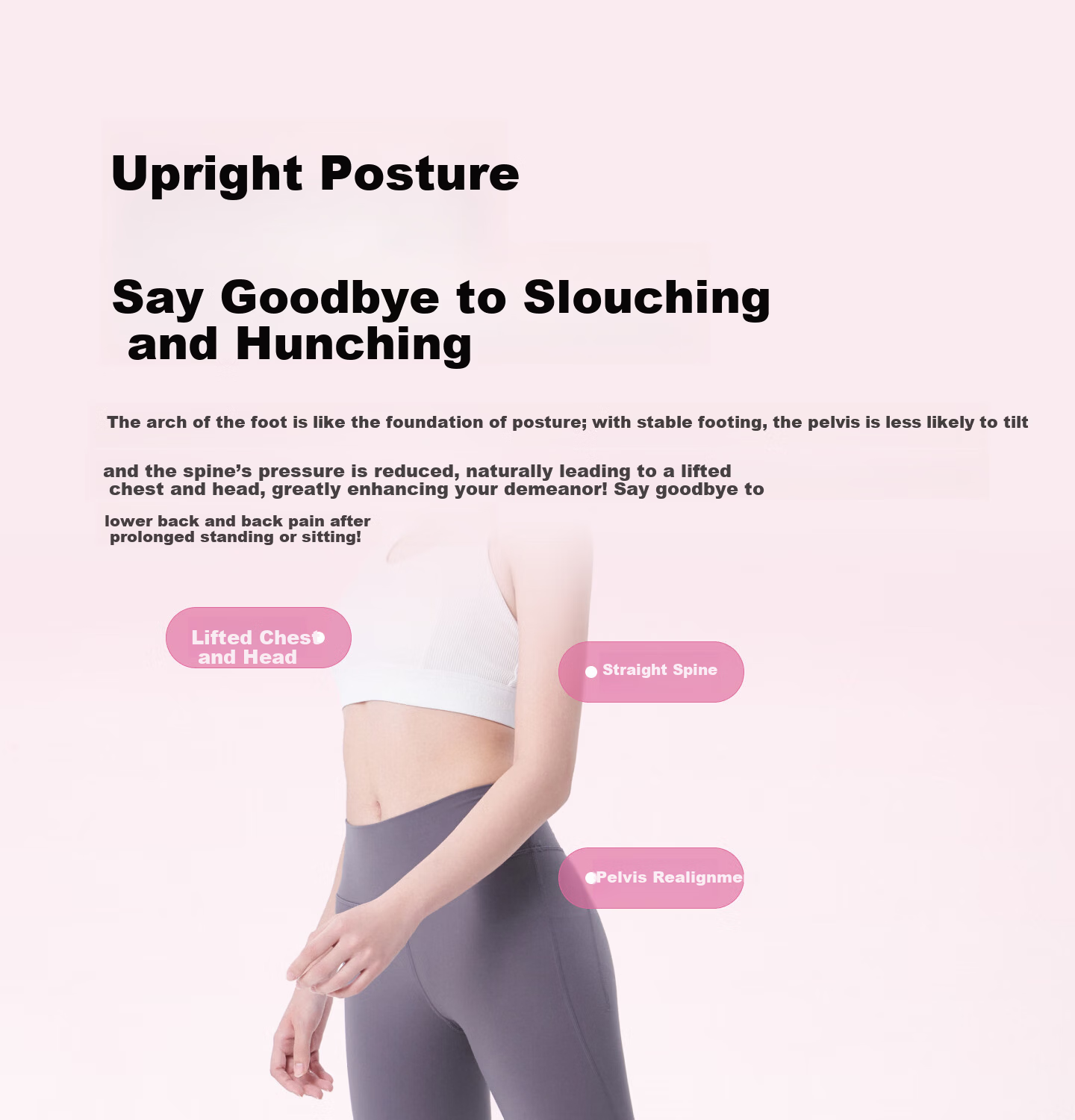 Keep Arch Trainer Leg Slimming Foot Exercise Flat Foot Correction Toe Valgus Aid Sakura Pink 9