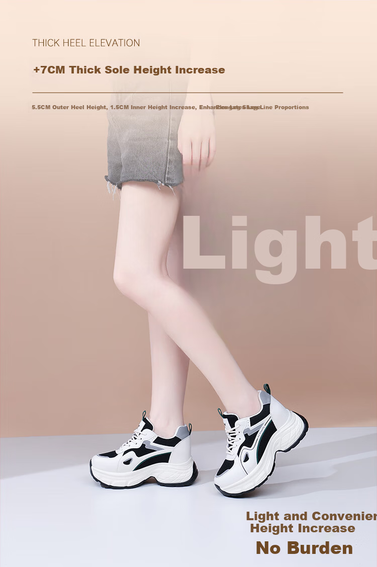 Red Dragonfly Women's Dad Sneakers Breathable Thick Sole Casual Outdoor Lightweight Shock Absorption Wear-Resistant Running Shoes C0TTN06091-1 Black Size 39 3