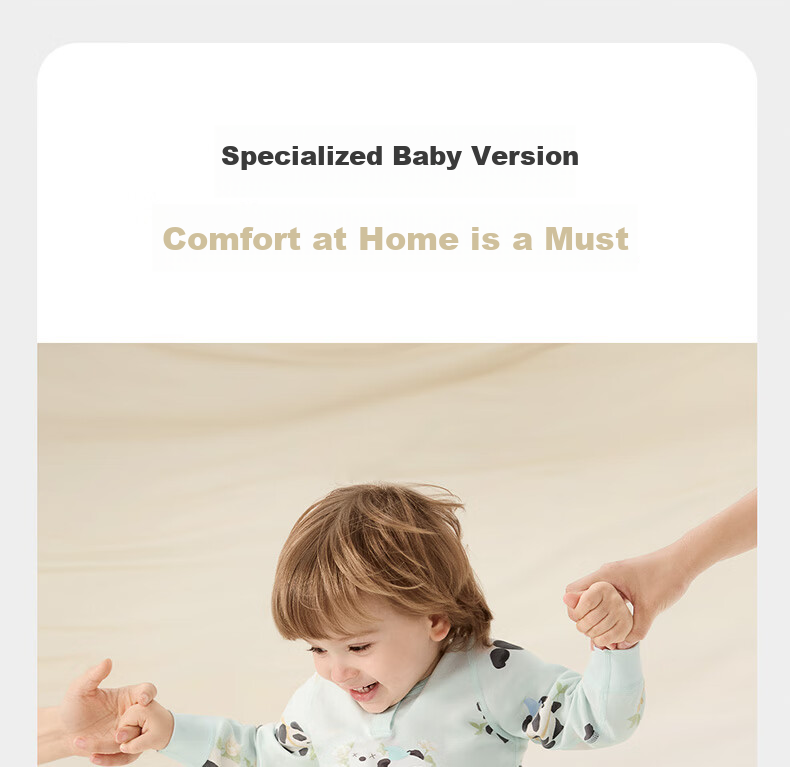 Babycare Camellia Children's Homewear Modal Baby Pajamas Autumn Underwear Set Hugging Panda 80 6