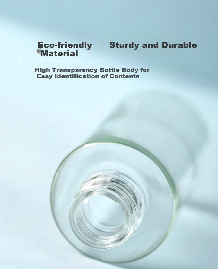 Meifuyu Light-Proof Roller Glass Refill Bottle 10ml*3 Perfume Essential Oil Travel Portable Medicine Dispenser Empty Bottle MF8919 9