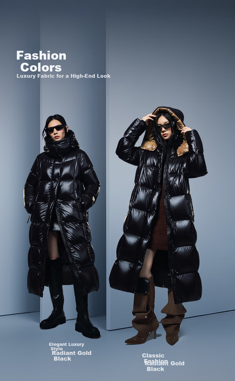 BOSIDENG Off-Season Puff Down Jacket Women's Winter Goose Down Thickened Detachable Hood Loose Oversized Long Lazy Style Coat 9