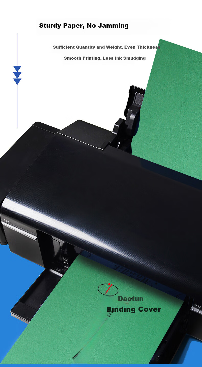 Doton 230g A3+++ Embossed Leather Texture Cover Paper 297*480mm White 100 Sheets for Binding Machine Faux Leather Texture Proposal Document Contract Cover Cloud Paper 8