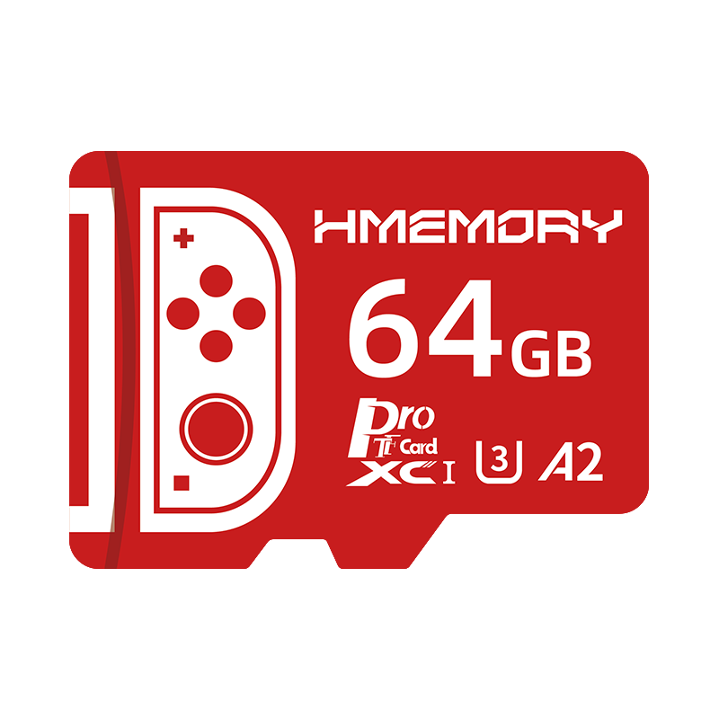 Huacun 64GB Memory Card High-Speed Storage Card for Nintendo Switch 3DS NS Game Console TF Card Steam Handheld SD Card