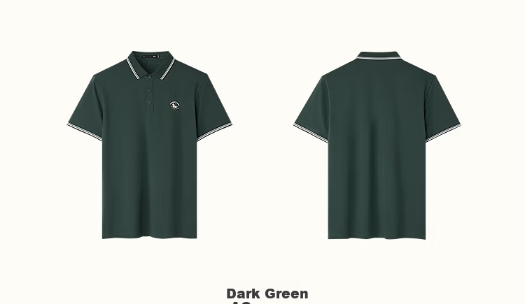 HLA Hailan Home Men's Polo Shirt 26 Year of the Horse Cool Color-Block Embroidered Collar Short Sleeve Summer 13
