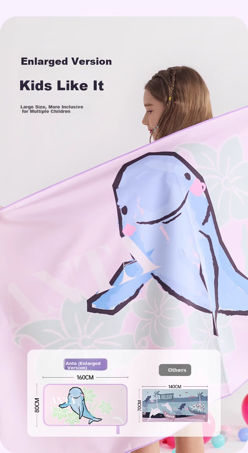 ANTA Quick-Dry Swimming Towel Absorbent Bath Towel for Women Spa Robe Beach Towel Adult Men Sports Towel 9