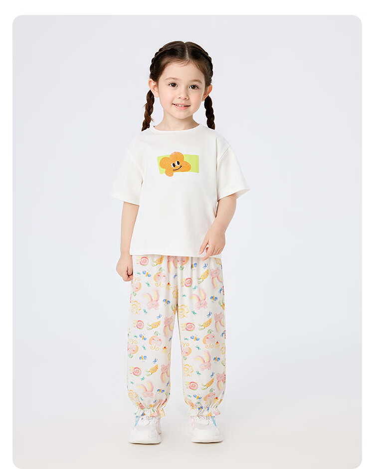 Balabala Kids Pants Boys Girls Summer Mosquito Repellent Casual Trousers Toddler Outdoor Pants [Mall Same Style] 18