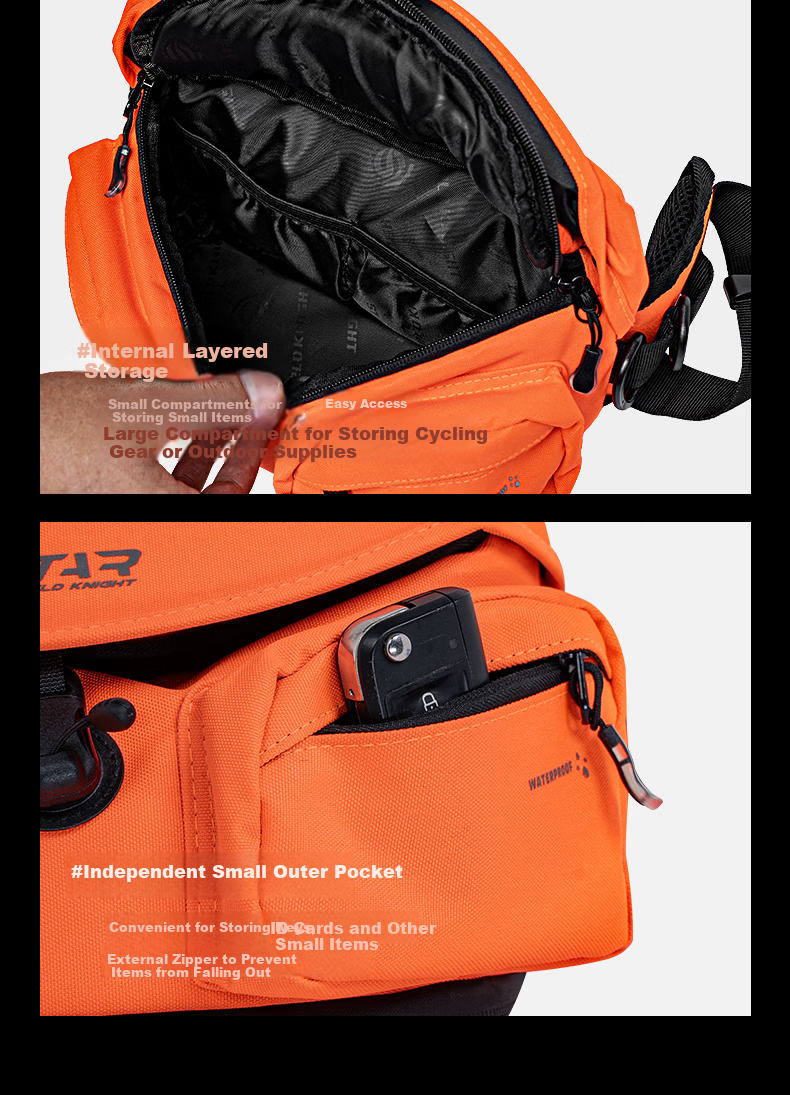 STAR FIELD KNIGHT Motorcycle Riding Waist Bag Unisex Multifunctional Outdoor Water-Resistant Storage Crossbody Bag Knight Gear SKB398 6
