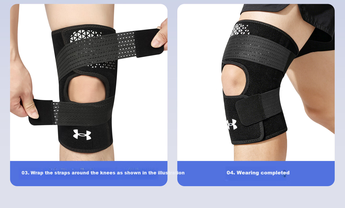 Under Armour Knee Brace Sports Meniscus Summer Professional Mountaineering Basketball Football Badminton Running Cycling Jump Rope Arthritis Support 30