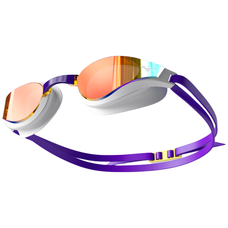 MIZUNO Women's Professional Training Waterproof Anti-Fog HD Swimming Goggles Men's Adult Comfortable Eye Protection C091 Purple Coating