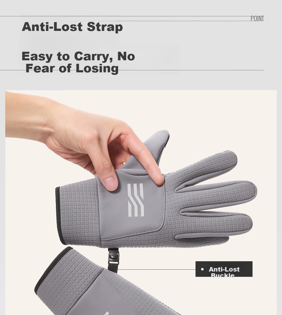Keep Cycling Gloves [Microfiber Touchscreen] Warm Outdoor Windproof Coldproof Non-slip Electric Bike Autumn Winter Unisex 10