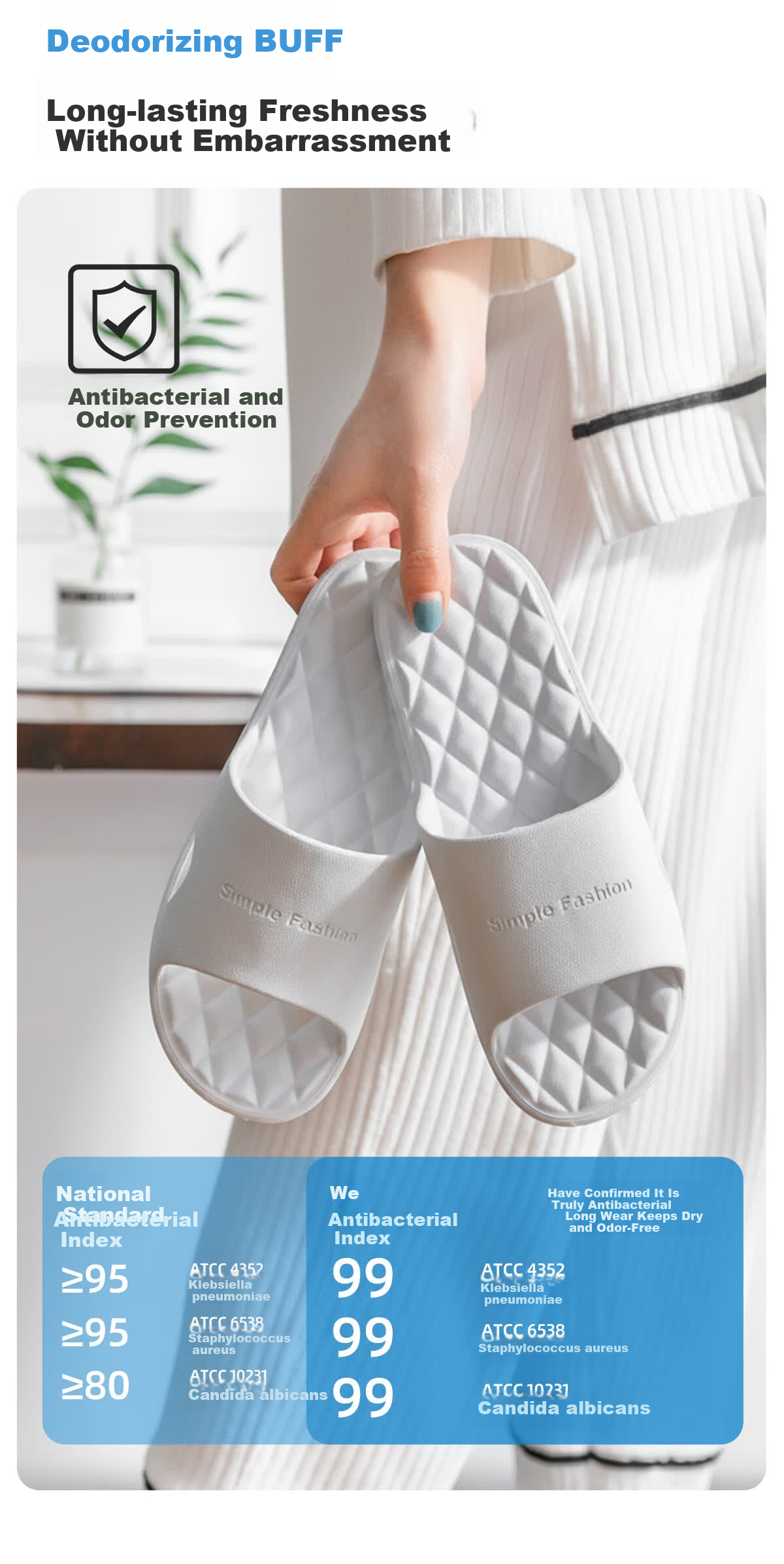 TZLDN Foldable Travel Slippers for Women, Business Trips, Outdoor Use, Hotel Stays, Men's Home Bathroom Non-Slip Couple Antibacterial Sandals for Wome 5