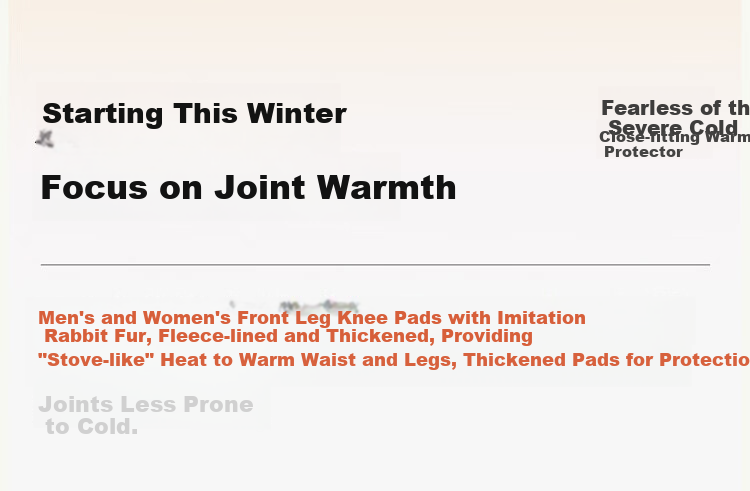 Langsha Extra Thick Thermal Camel Hair Silk Warm Pants Unisex Autumn Winter Fleece Lined High Waist Antibacterial Cold Protection Knee Support Thermal Leggings 8