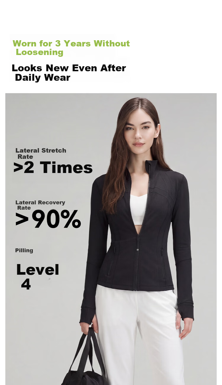 JD Jingzao 2026 New Spring Summer Define Women's Sports Jacket Running Fitness Slim Fit Coat Black L 9