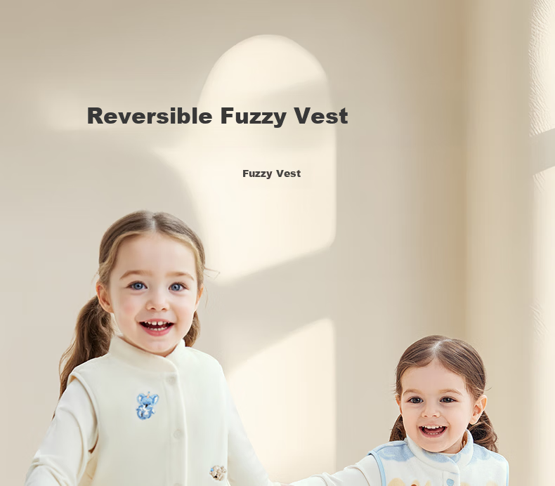 Babycare Children's Autumn Winter Fleece Lined Warm Vest Fair Isle Little Bear Blue Size 73 1