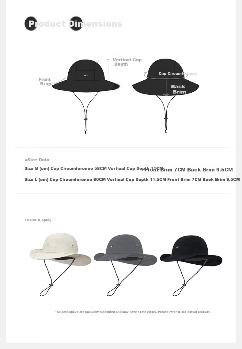 Naturehike Large Brim Fisherman Hat Outdoor Rainproof Sun Protection Waterproof Hiking Mountaineering Creek Walking Men's Hat 12