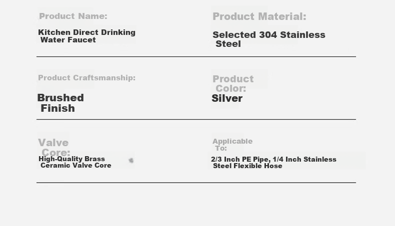 OLEWA Germany Water Purifier Faucet 304 Stainless Steel Single Outlet Water Purifier 1/4" 3/8" Household Direct Drinking Z501 21