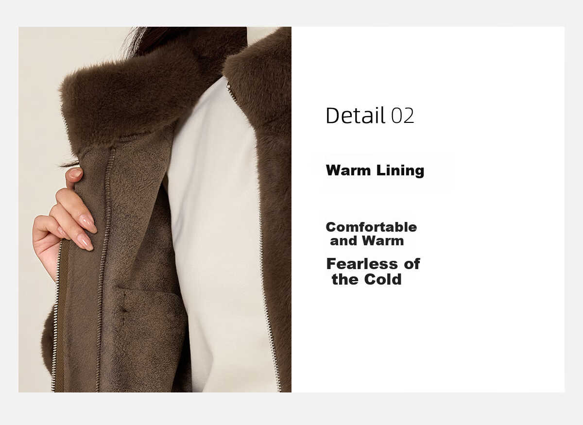 PinCai Women's Vintage Solid Color Short Fleece Jacket with Stand Collar P144U4008 8