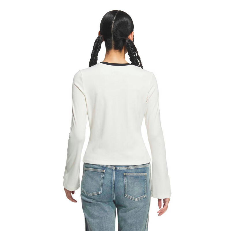 Adidas Originals Women's P TEE LS Long Sleeve T-Shirt KS2382 White XS 4