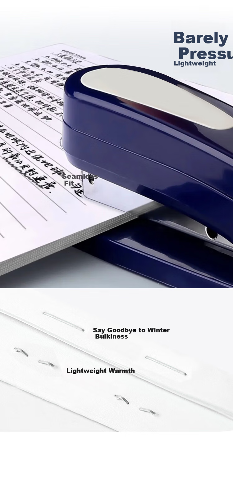 DOCON DC-F13 Manual Small Nail 25-Page White Labor-Saving Stapler, Home And Office Use Detachable File Stapler, 24/6 26/6 Type Staples 5