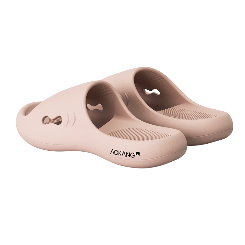 Aokang Men's Summer Home Antibacterial EVA Bathroom Shower Non-Slip Soft Sole Slippers Couple Outdoor Sandals