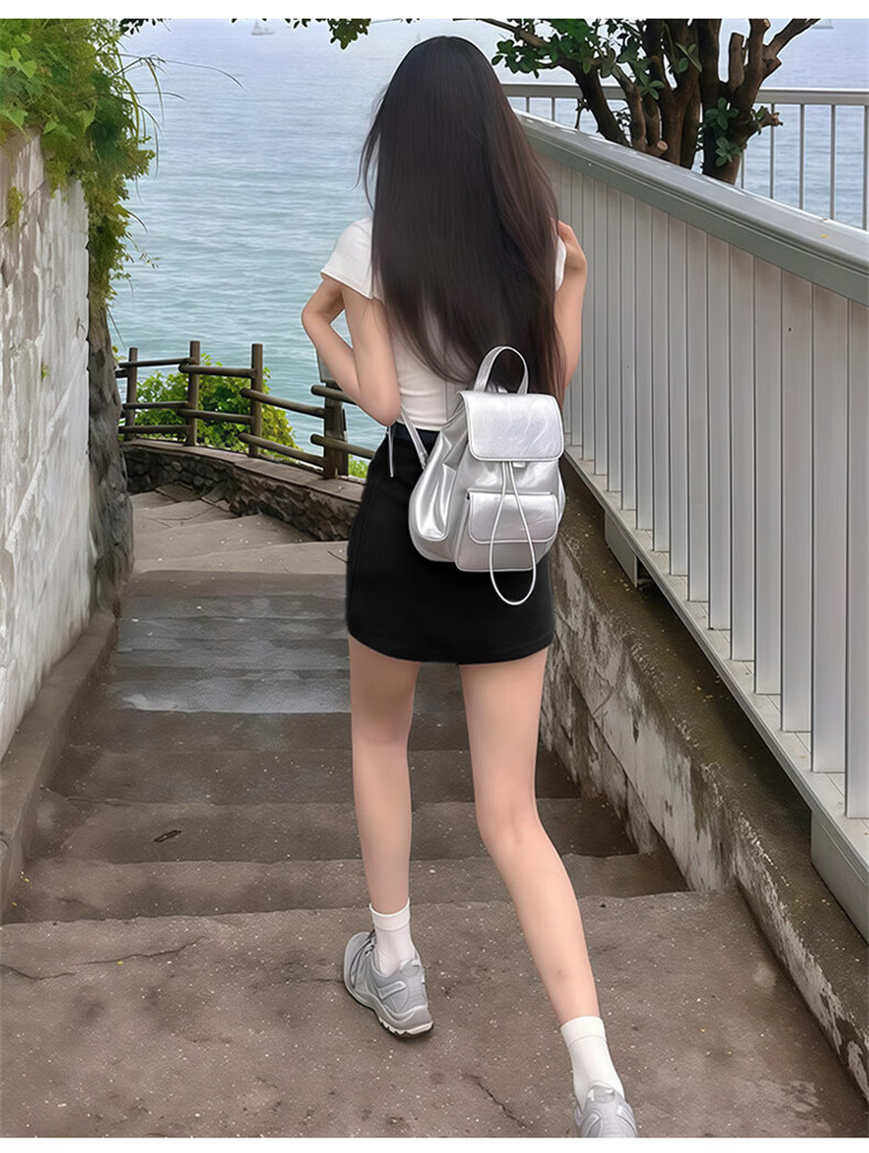 Langsha Women's Summer Suit Skirt 2026 New High-Waist Slim Fit Pencil Mini Skirt Petite Anti-Exposure A-Line Skirt 17