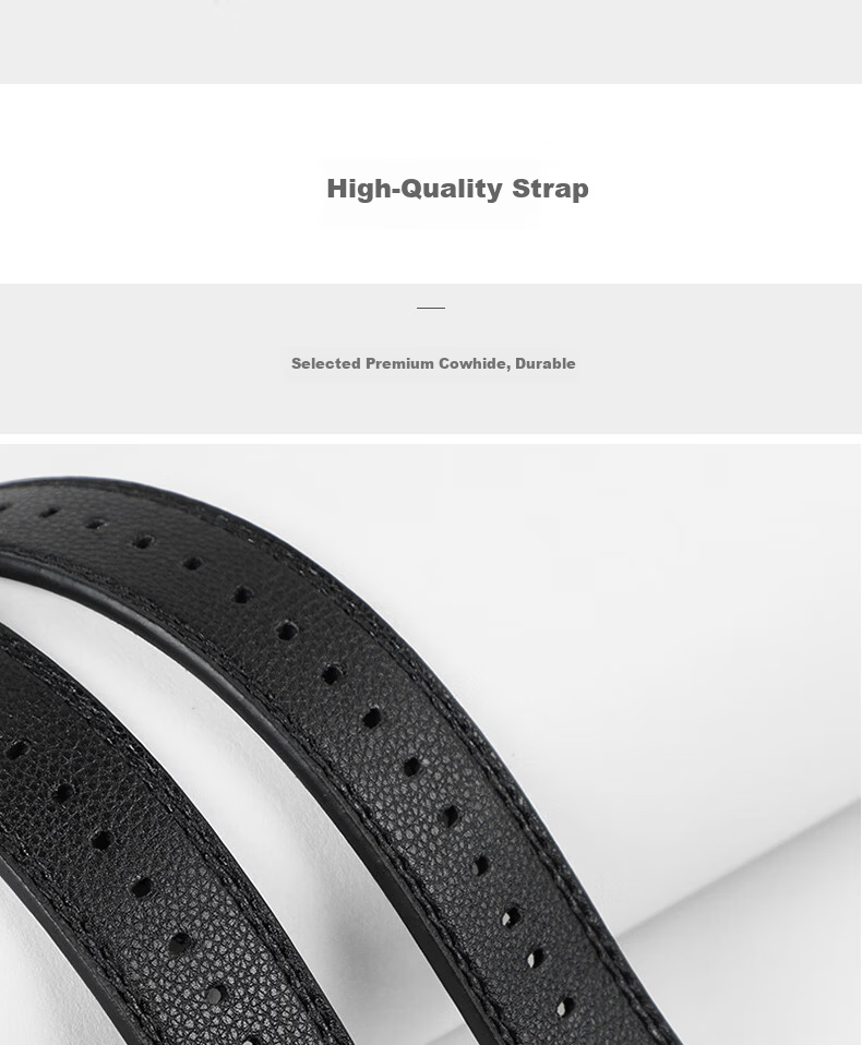 Love Sea Cowhide Women's Leather Belt Simple Versatile Student Pin Buckle Skirt Belt Light Luxury Birthday Gift 2