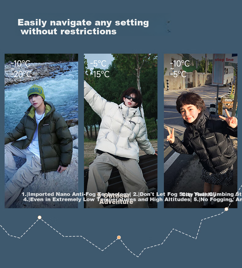Penguin Camel Collaboration "Thermal" Unisex Outdoor Thickened Hooded Down Jacket M34CR07725 28